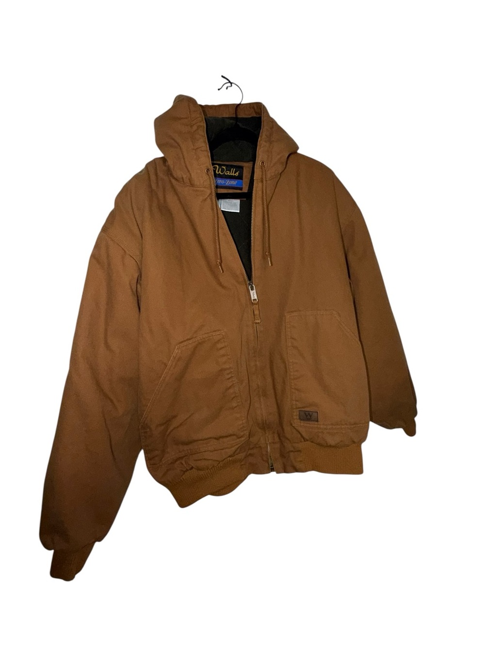Walls Zero-Zone Insulated Duck Canvas Hooded Work Jacket Brown Men’s 2XL